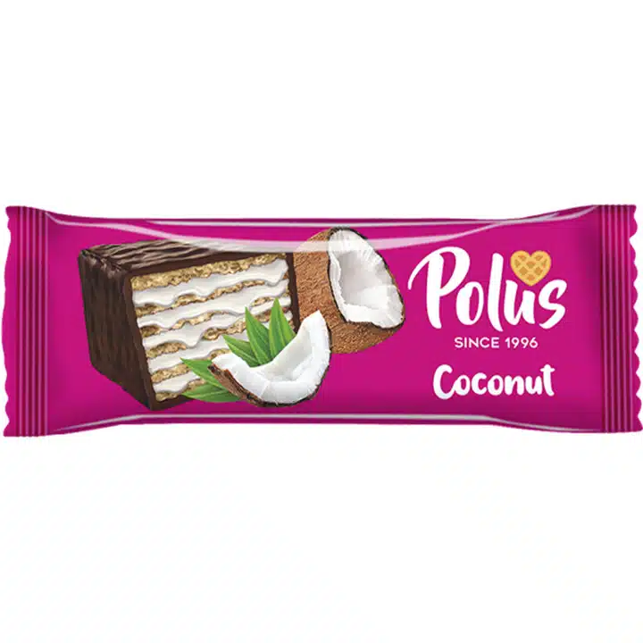 Вафельний батончик Polus Coconut 50г