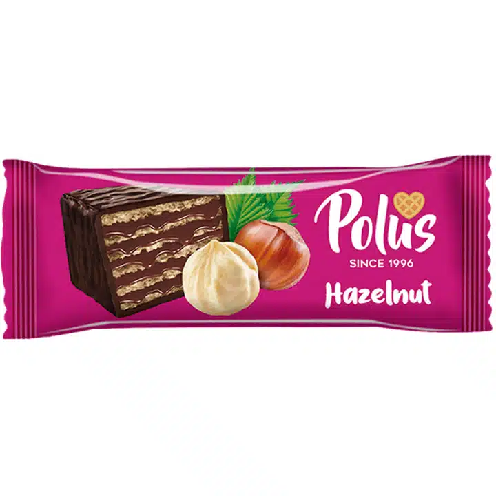 Вафельний батончик Polus Hazelnut 50г