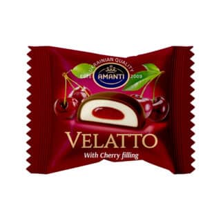 Цукерки Amanti "VELATTO" зі смаком вишні 1кг