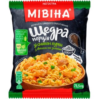 Вермишель МИВИНА Вермишель Щедрая порция со вкусом курицы