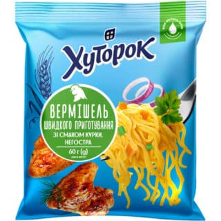 Вермішель швидкого приготування зі смаком Курки Хуторок