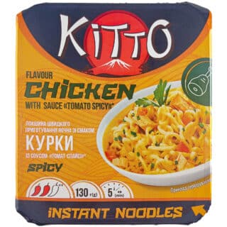 Вермішель швидкого приготування зі смаком Курки Kitto 130г