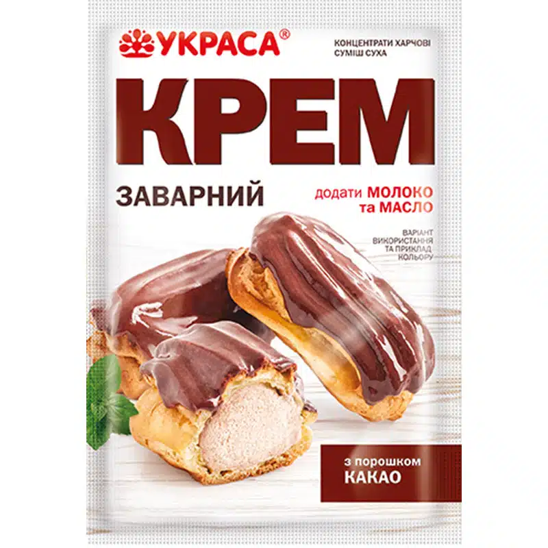 Заварной крем с порошком какао Украшение 75г