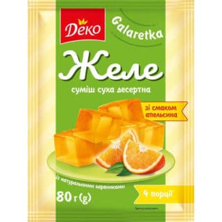 Желе Противень со вкусом апельсина