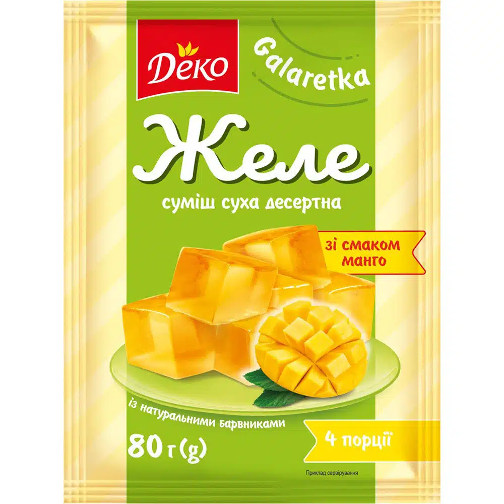 Желе Противень со вкусом Манго