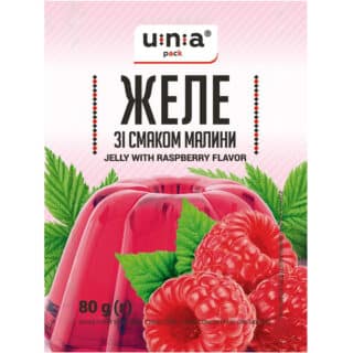 Желе ЮНА со вкусом малины 80г