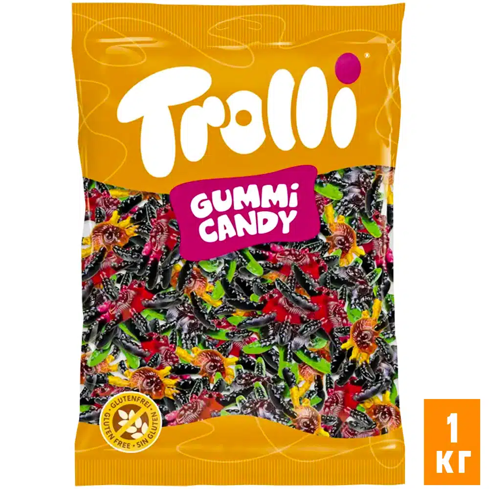 Желейные конфеты Trolli Тарантулы 1 кг Желейные конфеты Trolli Тарантулы 1 кг