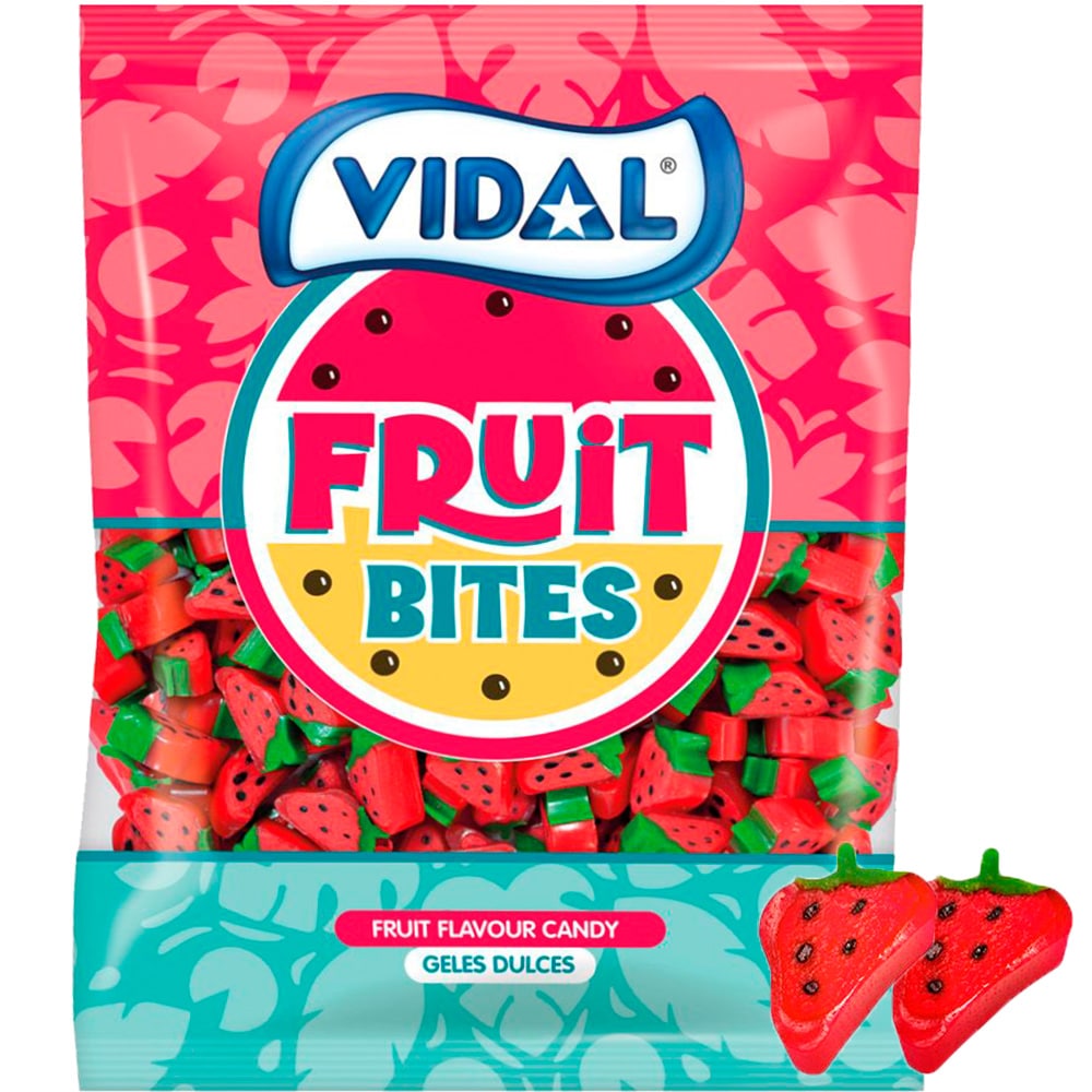Желейные конфеты Vidal Клубника 1,5кг (250шт) Желейные конфеты Vidal Клубника 1,5кг (250шт)